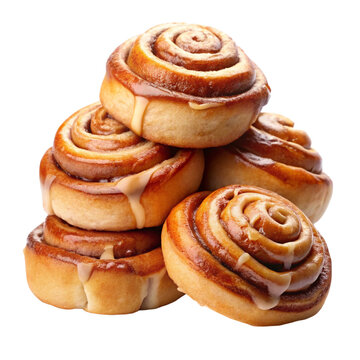 sweet bun isolated on white