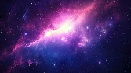 Fototapeta premium Vast cosmic nebulae display vibrant hues of space.