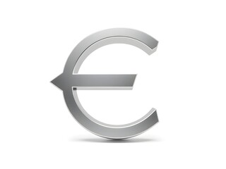 Obraz premium A shiny gold euro sign represents European money and finance