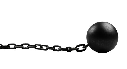 Imprisonment heavy metal ball and chain