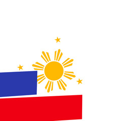 Philippines Flag Corner Page Design