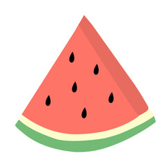 watermelon slice illustration vector