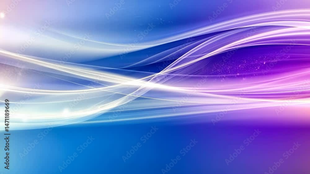 Wall mural abstract fluid elegance: a captivating display of flowing, luminescent lines dances across a canvas 
