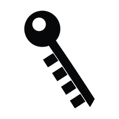 Keys icon silhouette vector.