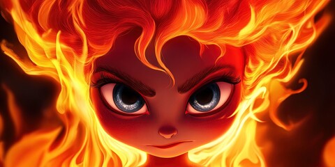 kawaii agni - hindu fire god
