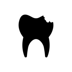 toothache Hospital and medical care solid icon