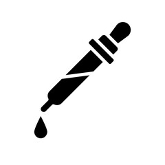 pipette, Hospital and medical care solid icon