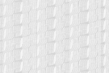 abstract geometric background with wave lines swirl spiral ornament texture. Grey pattern seamless 