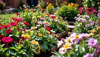 Fototapeta premium exploring the art of garden design, from landscaping to yard maintenance, discover how to create beautiful flower gardens and productive vegetable gardens.