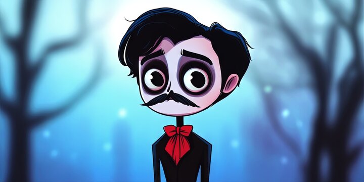 kawaii edgar allen poe 