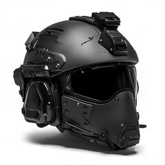 Tactical Helmet with Black, and Studio Shot.