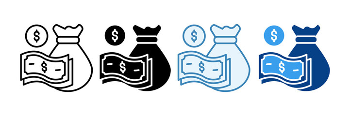 Asset Icon Set Multiple Style Collection