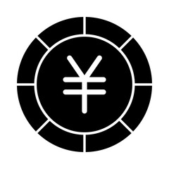 Japanese Yen Symbol Coin Icon