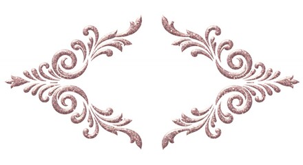 Elegant floral design for decorative use