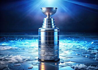 Stanley Cup on Ice Close-up - Urban Exploration Photography