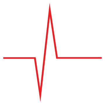 Life line icon vector. Heartbeat line icon. Medetsina sign. Cardiogram line icon, sign. Heart pulse silhouette, icon, symbol. Vector illustration.