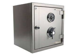 security metal safe isolated on white background