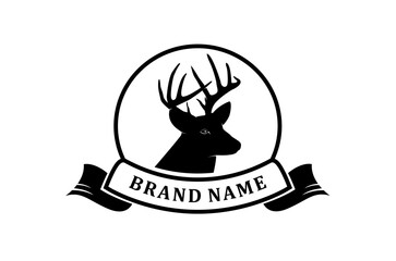 deer animal hunt logo national park design husbandry