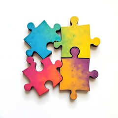 colorful puzzle pieces