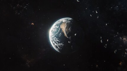 Fototapeta premium Earth from space, a celestial view