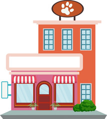 Obraz premium Pet Shop Store Illustration