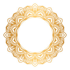 Luxury Mandala Gold Transparent Background In Islamic Arabesque Style For Invitation 