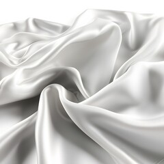 Obraz premium White Silk Drape with Abstract Texture.