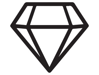 DIAMOND SHAPE SILHOUETTE WHITE BACKGROUND