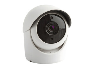 Fototapeta premium Security Camera Shows Clear Footage with Transparent Background