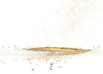 luxury gold glitter splashes transparent background