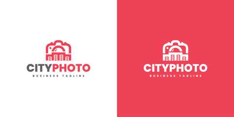 city photography logo vector