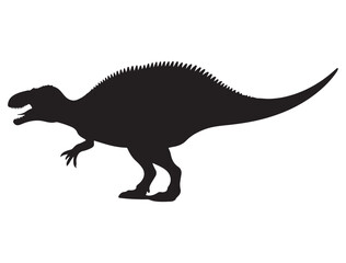 DINOSAUR SILHOUETTE WHITE BACKGROUND