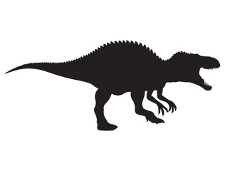 DINOSAUR SILHOUETTE WHITE BACKGROUND