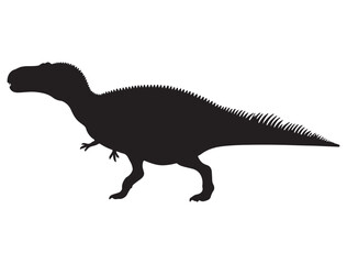 DINOSAUR SILHOUETTE WHITE BACKGROUND © Toseef
