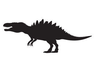 DINOSAUR SILHOUETTE WHITE BACKGROUND