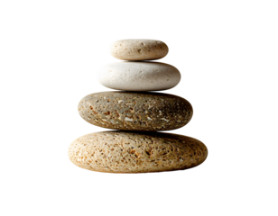 Stacking Stones: A Guide to Balance, Meditation, and Tranquility with Transparent Background