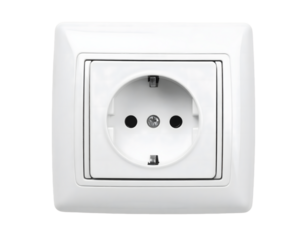 White Electrical Outlet, Power Socket, Plug, Installation Guide,  Transparent Background, Home Improvement