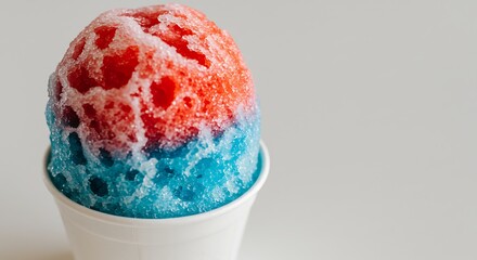 Refreshing Red, White, and Blue Snow Cone Treat