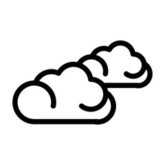 clouds line icon