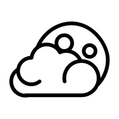moon line icon