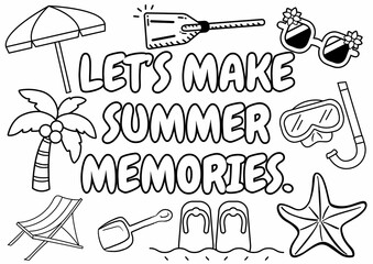 Summer Coloring Pages for Kindergarten | Fun Printable Activities for Kids | Easy and Cute Summer-Themed Coloring Sheets for Early Learners