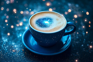 Blue Coffee Cup Where