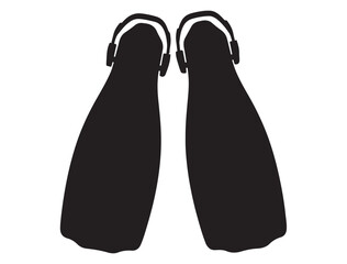 DIVING SILHOUETTE WHITE BACKGROUND