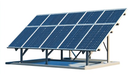 Solar panel array on a stand