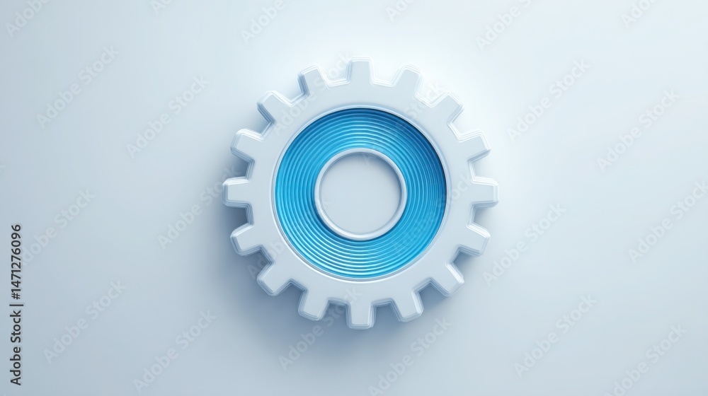 Poster intelligent automation icon concept depicting rule-based logic in streamlined processes and operatio