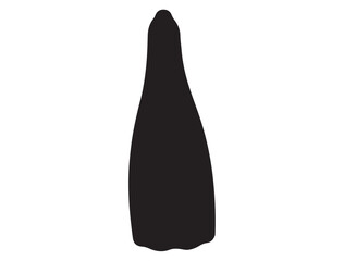 DIVING SILHOUETTE WHITE BACKGROUND