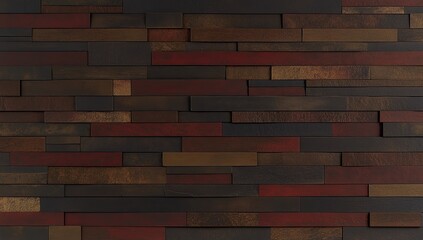 Fototapeta premium Wood plank wall pattern in dark colors