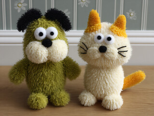 pet toys made from plastic bottle caps (sound & tactile).