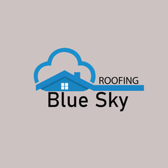 Blue Sky Home Logo Design 