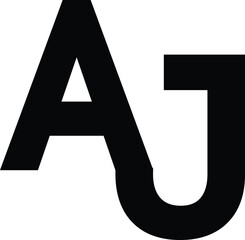 AJ Font Logo New design
